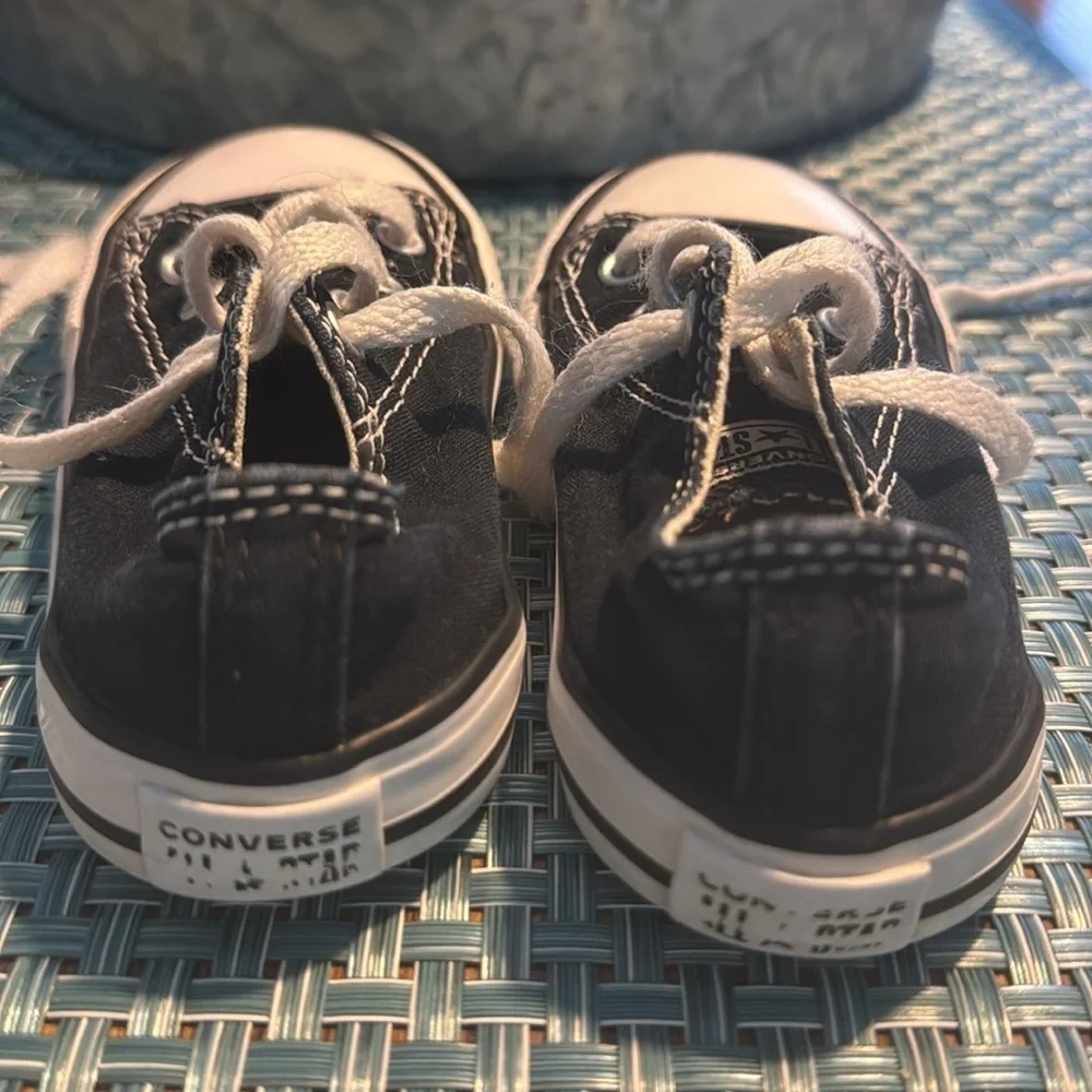 Converse All-Star Black & White Chuck Taylor Sneakers - Size 7 Toddler